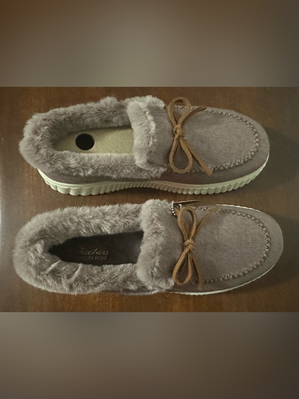 Plush Faux-Fur Slip-On Moccasin - Skechers